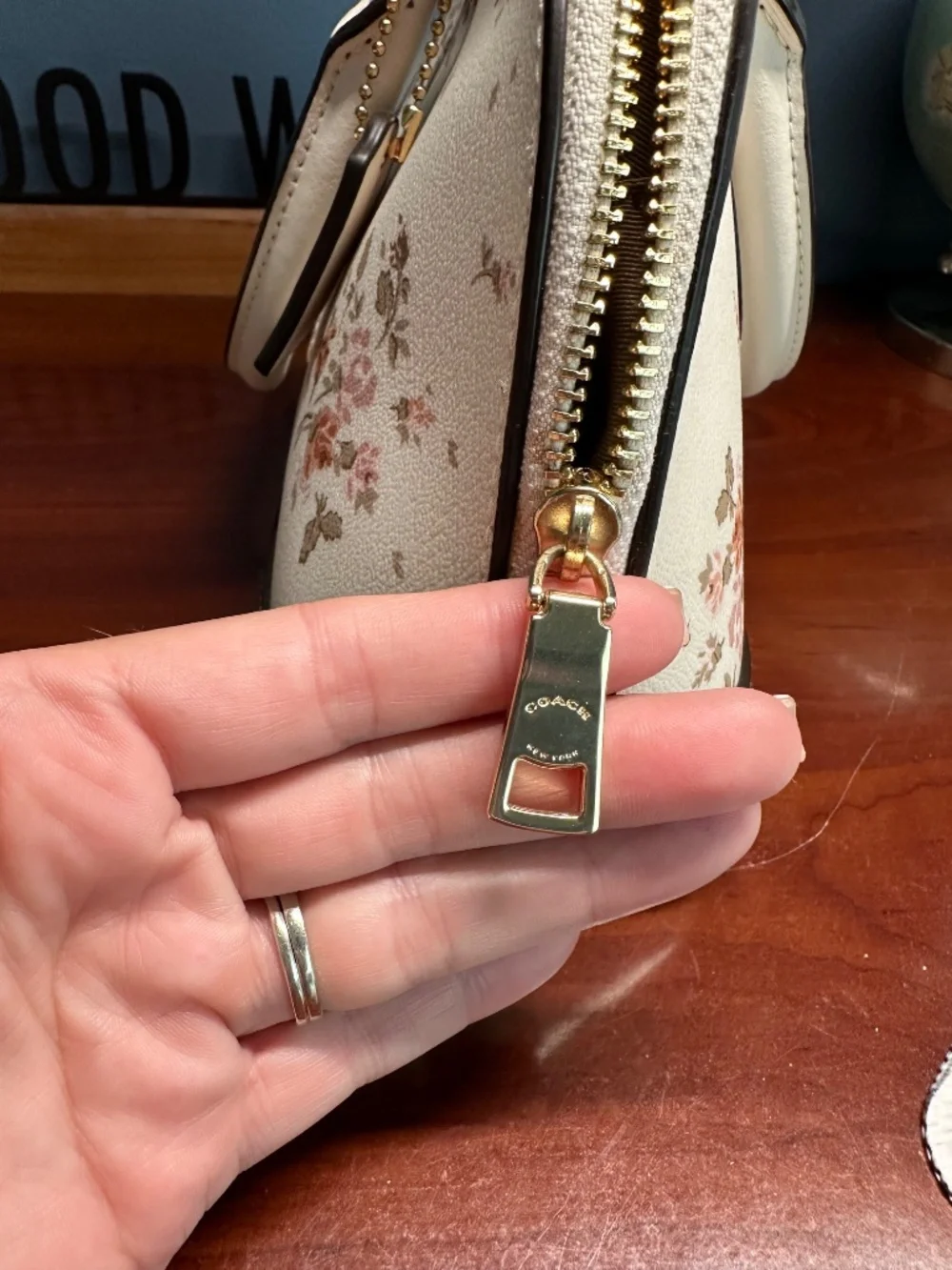 Coach mini Sierra cream floral Satchel/Shoulder bag